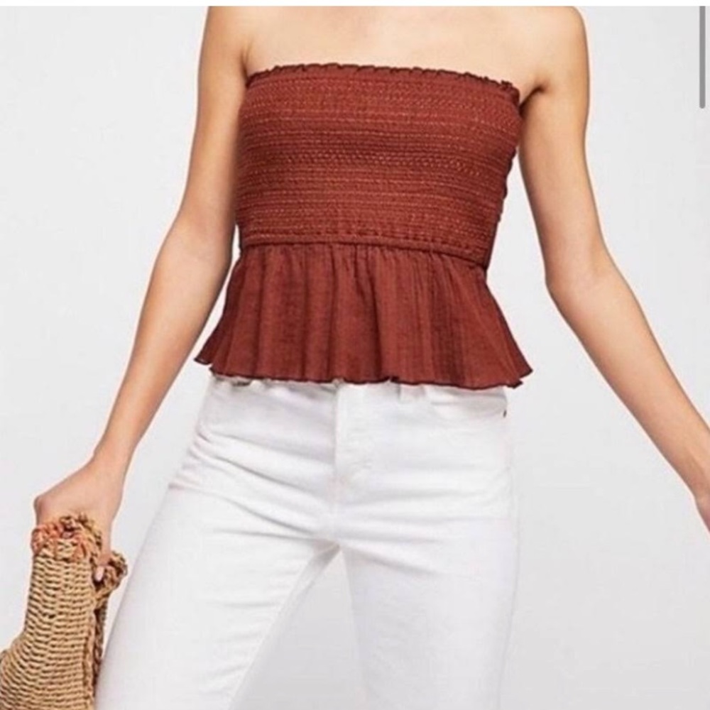 Free People Reversible/Adjustable Bandeau Blouse